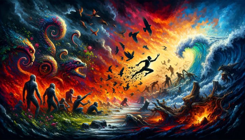 A vivid illustration of adaptation across multiple domains